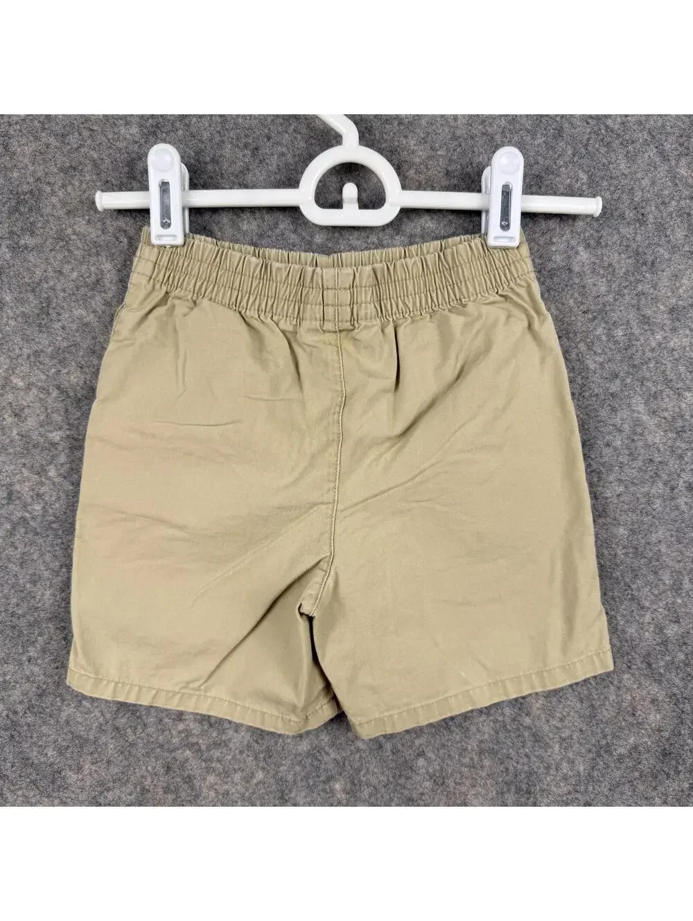 Ralph Lauren Elasltic Waist Shorts Pockets Tan Embroidered Boys 24 Months 570